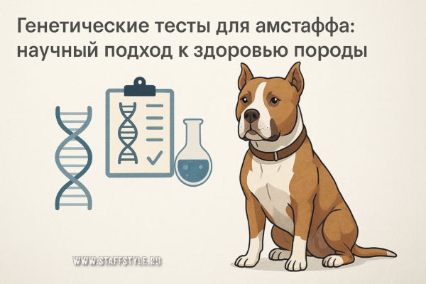 Генетические тесты для амстаффа: научный подход к здоровью породы