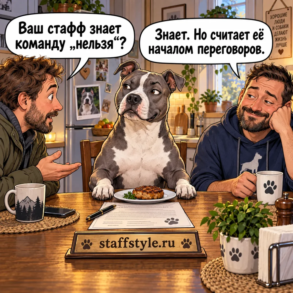 Ваш стафф знает команду нельзя