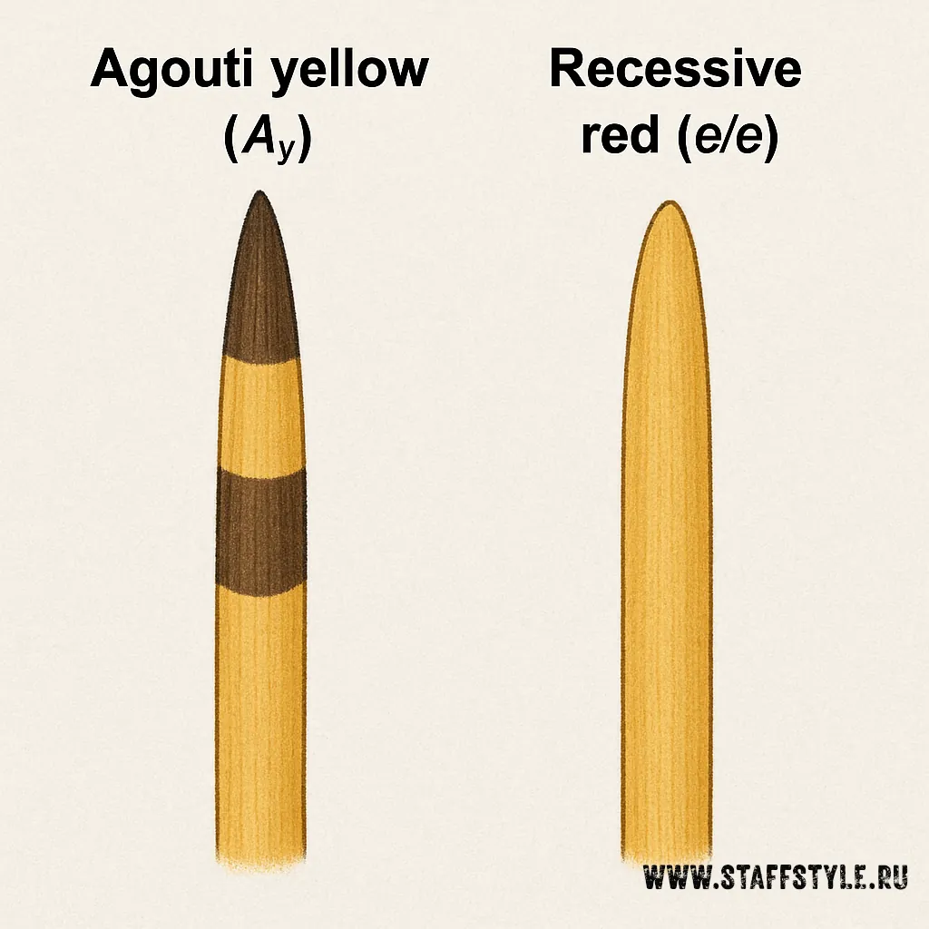 Agouti yellow - Recessive red