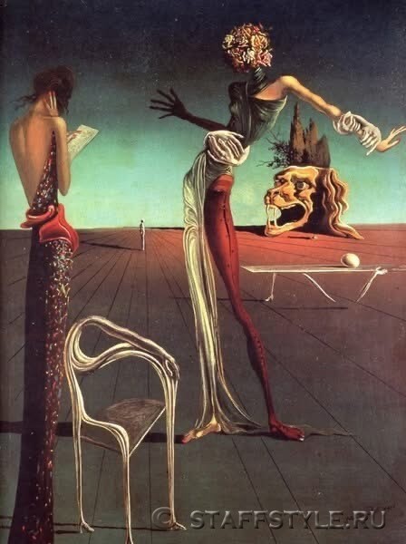 Сальвадор Дали. «Женщина с головой из роз». 1935 г.