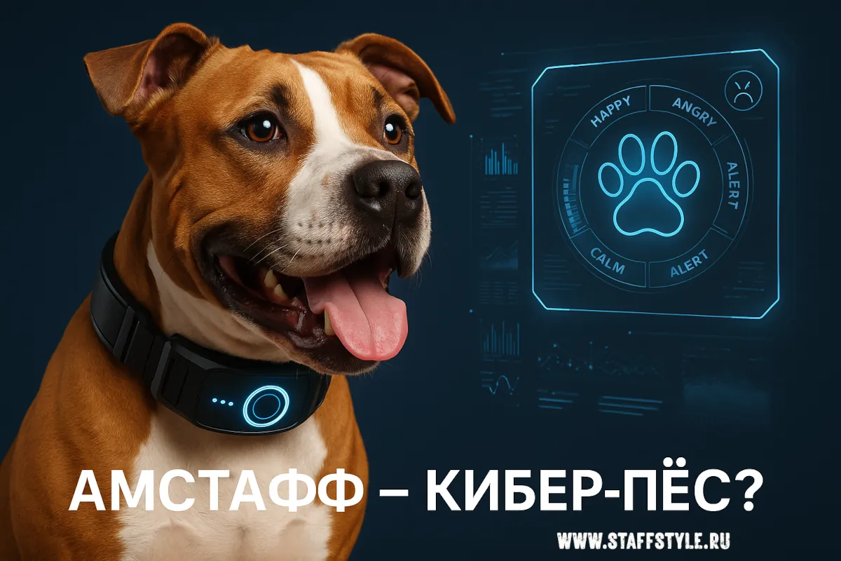 Амстаффы собаки с искусственным интеллектом