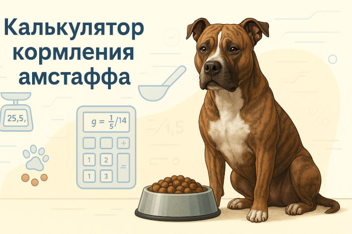 Калькулятор кормления амстаффа